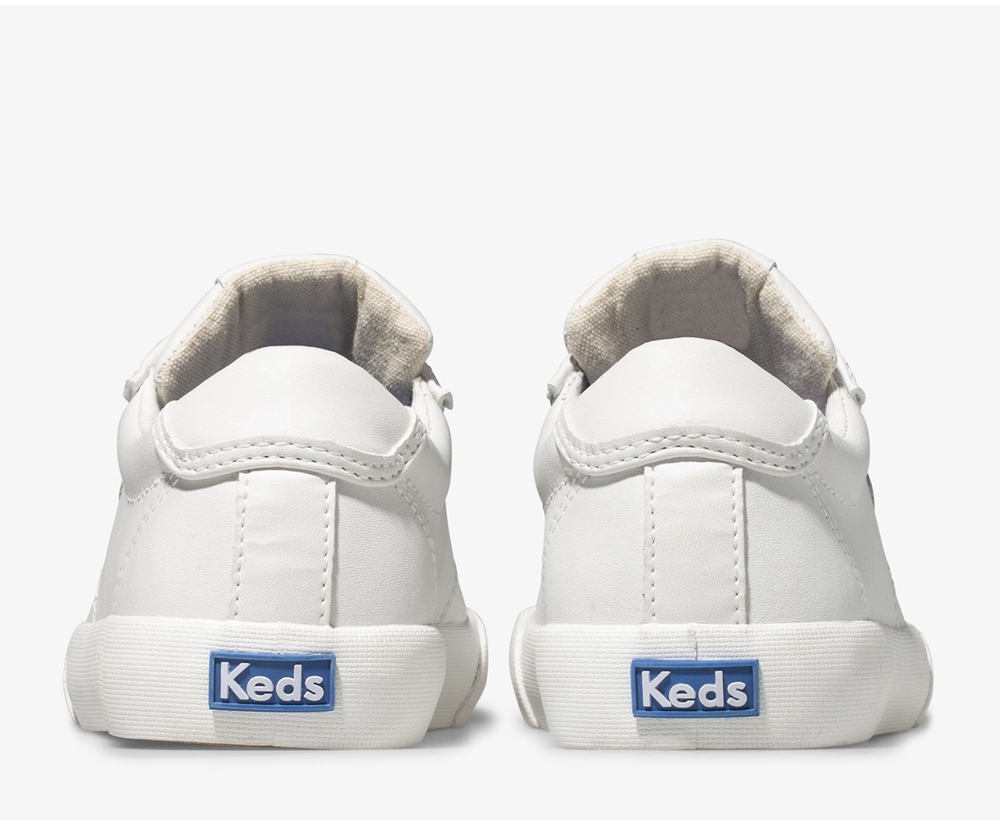 Keds Kids Sneakers White - Crew Kick 75 Leather - 492QRETHD